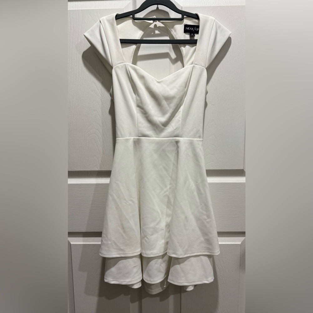 Women's Next Up Cap Sleeve White Dress.